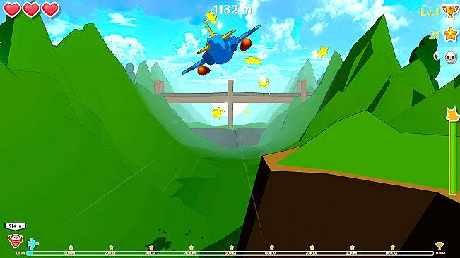 Fly Over! 100KM! Mountains!