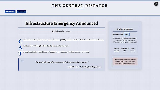 StateOS: The Political Sandbox