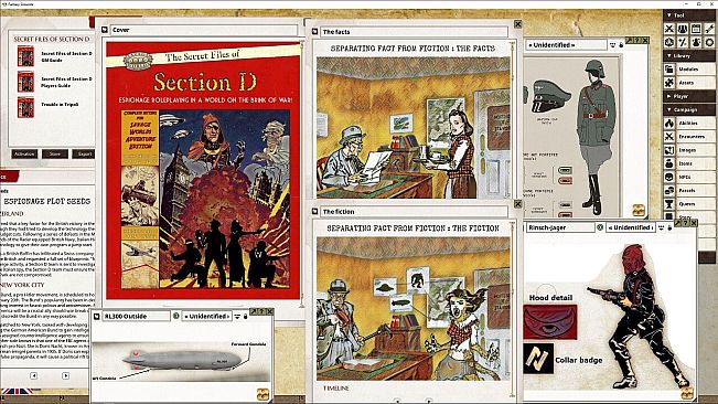 Fantasy Grounds - The Secret Files of Section D