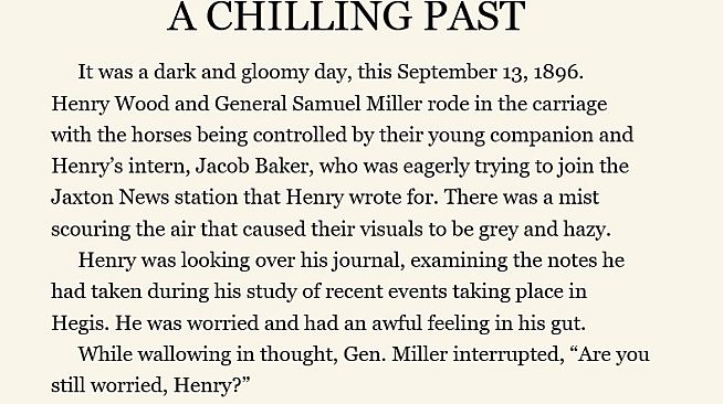 Hegis' Grasp - The Written Story