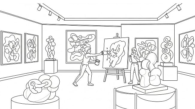 100 Cats Lost in Modern Art Mayhem