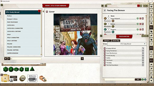 Fantasy Grounds - East Texas University: Study Abroad