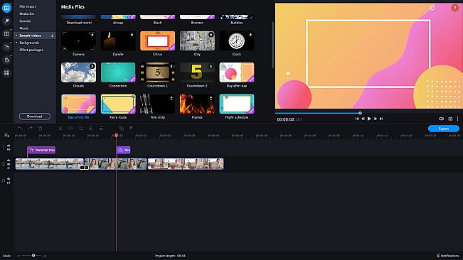 Movavi Video Editor Plus 2021 Effects - Blogger Set