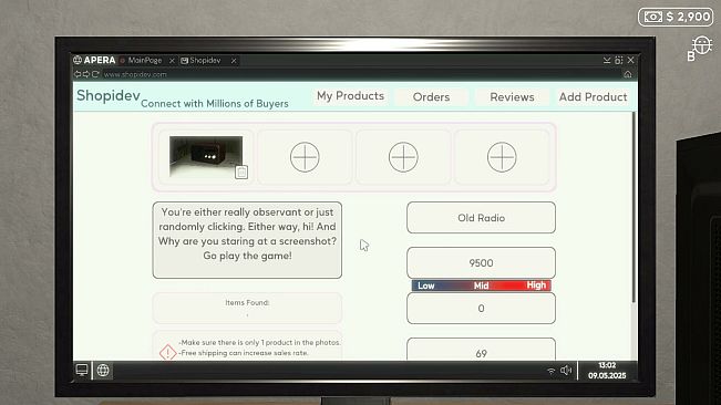 E-Commerce Simulator 2025