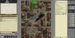 Fantasy Grounds - Pathfinder RPG - Pathfinder Flip-Mat: Ghost Towns
