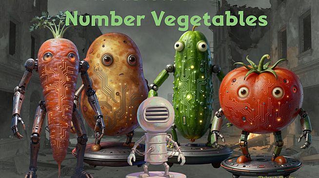 Invasion of the Number Vegetables