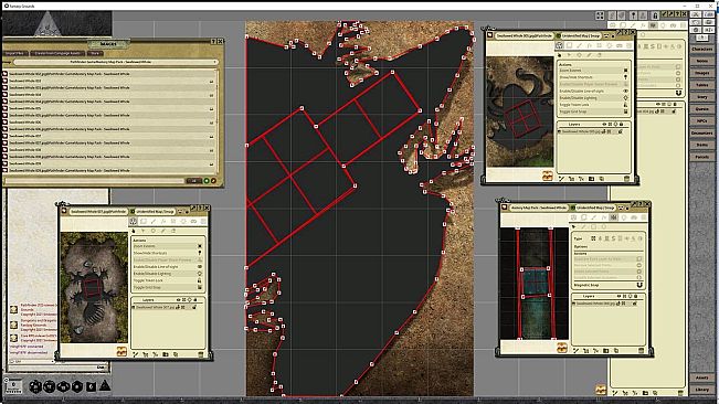 Fantasy Grounds - Pathfinder RPG - GameMastery Map Pack Swallowed Whole