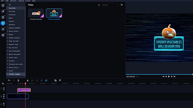 Movavi Video Editor Plus 2022 - Horror Stories Set