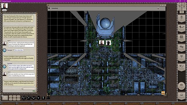 Fantasy Grounds - Black Scrolls Cemetery (Map Tile Pack)