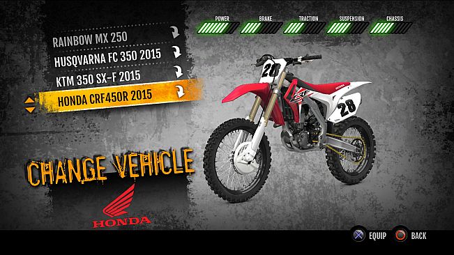 MX vs. ATV Supercross Encore - 2015 Honda CRF450R MX