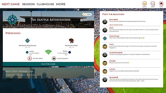 Astonishing Baseball Manager 20