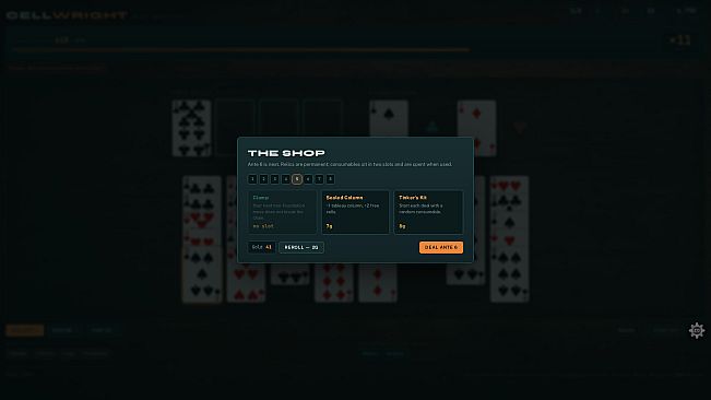 Cellwright - A FreeCell Roguelike