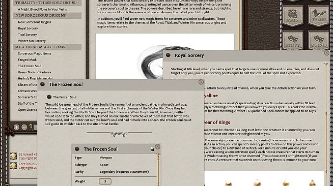 Fantasy Grounds - Three Sorcerous Arts (5E)