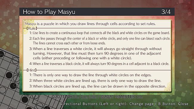 Puzzle by Nikoli W Masyu