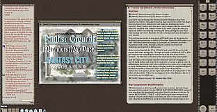 Fantasy Grounds - Meanders Map Pack: Fantasy City Winter (Map Pack)