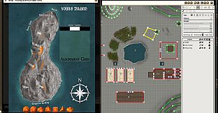 Fantasy Grounds - VTT Map Pack: Isle of the Angry Apes
