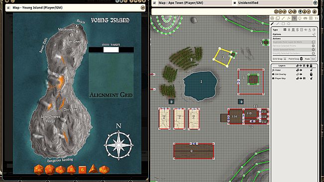 Fantasy Grounds - VTT Map Pack: Isle of the Angry Apes