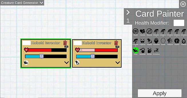 Table Top Creature Tracker