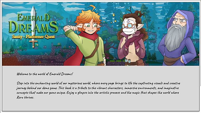 Emerald Dreams: Sanity - Artbook