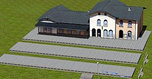 Modellset 1 - Bahnhof, Häuser, Scheunen