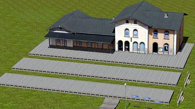 Modellset 1 - Bahnhof, Häuser, Scheunen