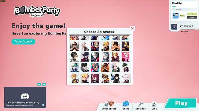 Bomber Party Anime Avatars DLC