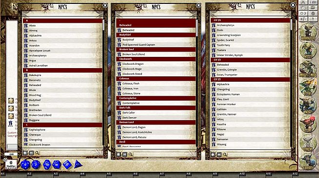 Fantasy Grounds - Pathfinder RPG - Bestiary 4 Pack (PFRPG)