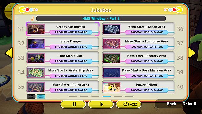 PAC-MAN WORLD Re-PAC - Jukebox