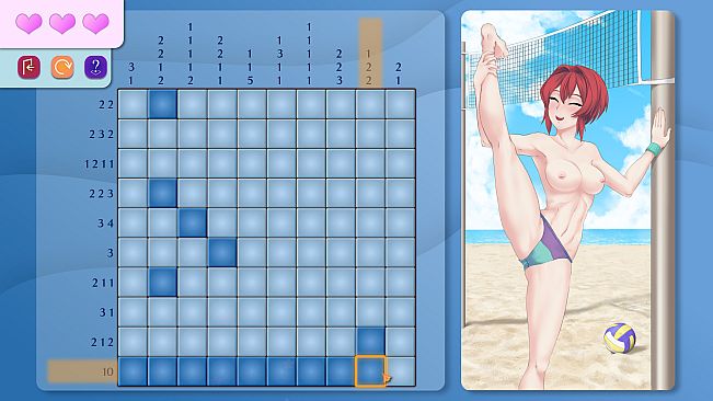 Picross Love - Nudity