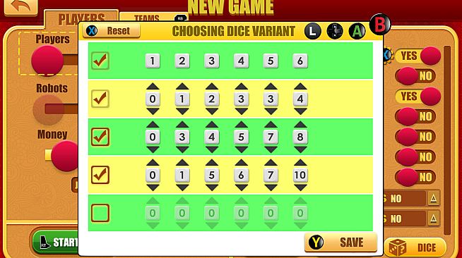 Rento Dice Configurator