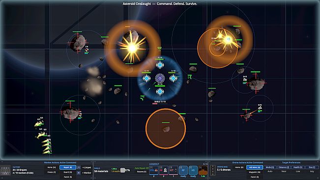 Asteroid Onslaught: Command. Defend. Survive.