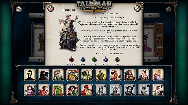 Talisman Character - Exorcist