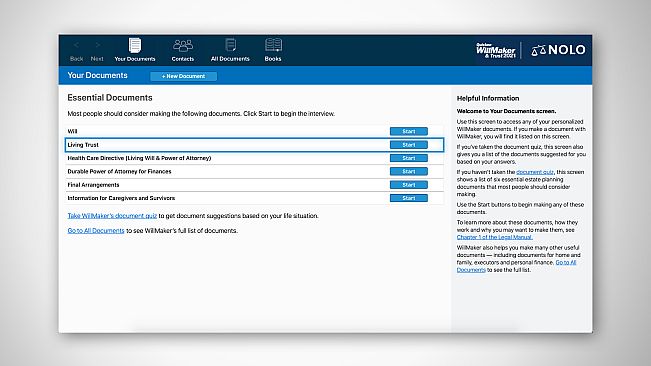 Quicken WillMaker & Trust 2021
