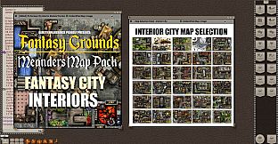 Fantasy Grounds - Meander Map Pack: Interior City (Map Pack)