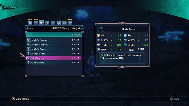 Dragon Star Varnir High Class Armor Set for 3