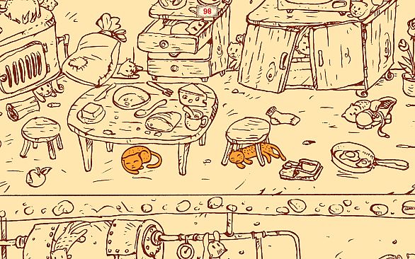 100 hidden Cats : Kitty House 2