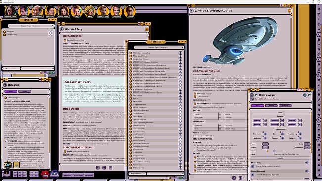 Fantasy Grounds - Star Trek Adventures: Voyager Player Characters