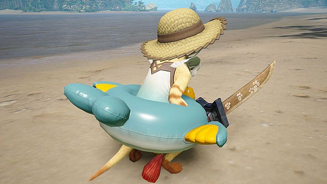 Monster Hunter Rise - "F Summer" Palico layered armor set