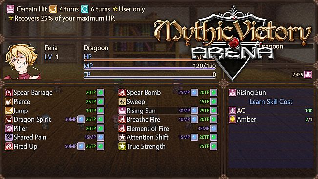 Mythic Victory Arena - Unlock All Skills