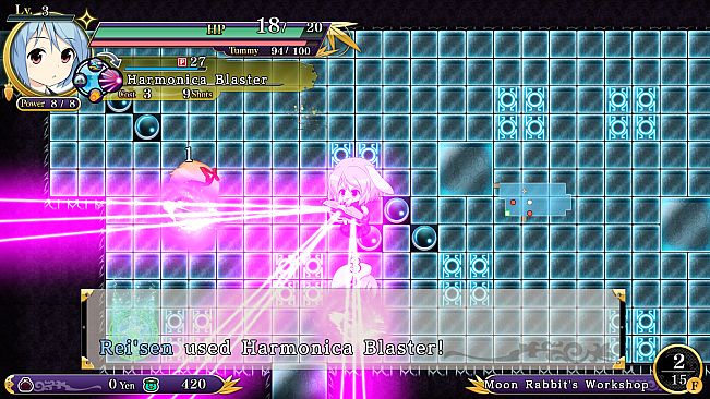 Player character "Rei'sen" (Touhou Genso Wanderer -Reloaded-)