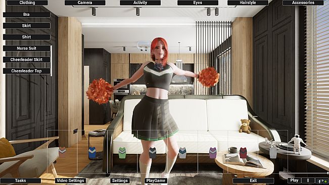 Virtual Girlfriend Lia - Cheerleader Girl