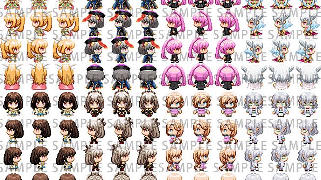 RPG Maker MV - Fantasy Heroine Character Pack 8