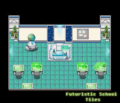 RPG Maker VX Ace - Futuristic School Tiles
