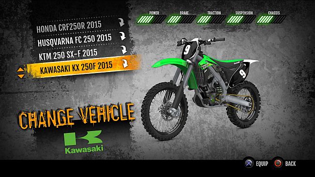 MX vs. ATV Supercross Encore - 2015 Kawasaki KX250F MX