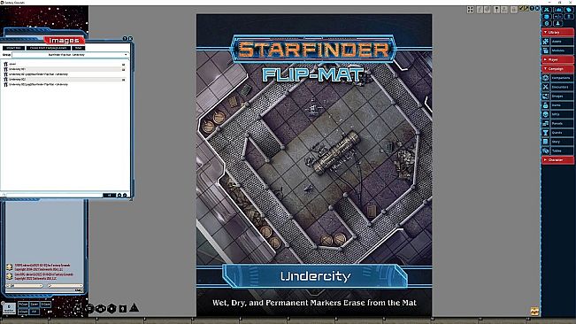 Fantasy Grounds - Starfinder RPG - Flipmat - Undercity