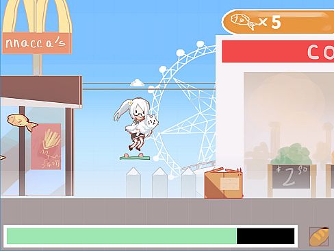 持猫少女凯蒂/Kaidi, armed with a cat