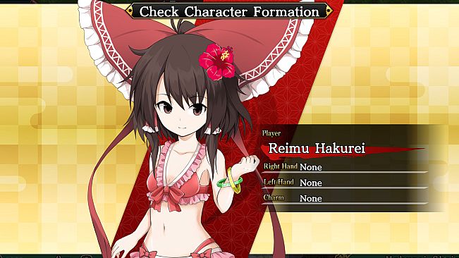 "Reimu Hakurei" Bikini Costume (Touhou Genso Wanderer -Reloaded-)