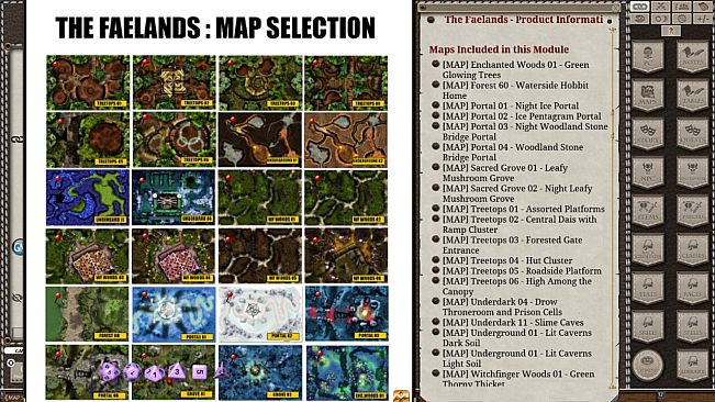 Fantasy Grounds - Meanders Map Pack: The Faelands (Map Pack)