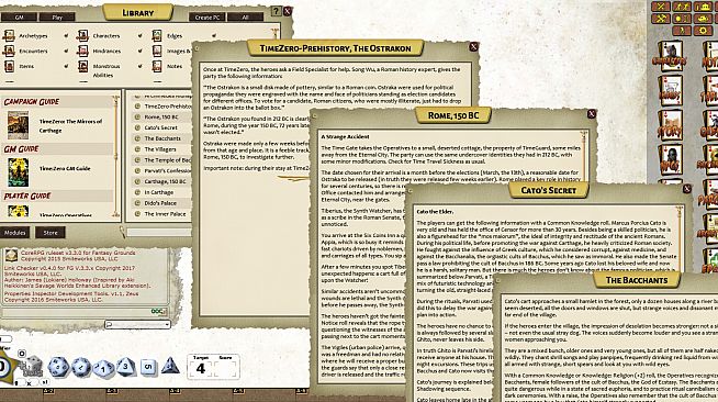 Fantasy Grounds - TIMEZERO: The Mirrors of Carthage (Savage Worlds)