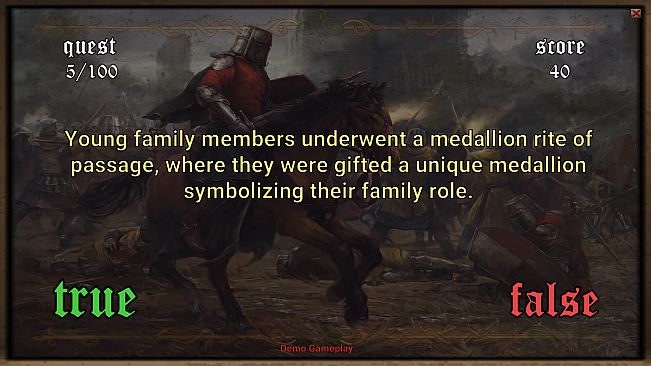 Medieval Questionnaire